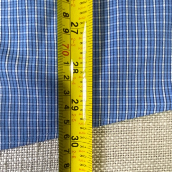 Eddie Bauer Mens Blue Cotton Lightweight Wrinkle Free Relaxed Fit Shirt- Sz-L - Picture 13 of 15